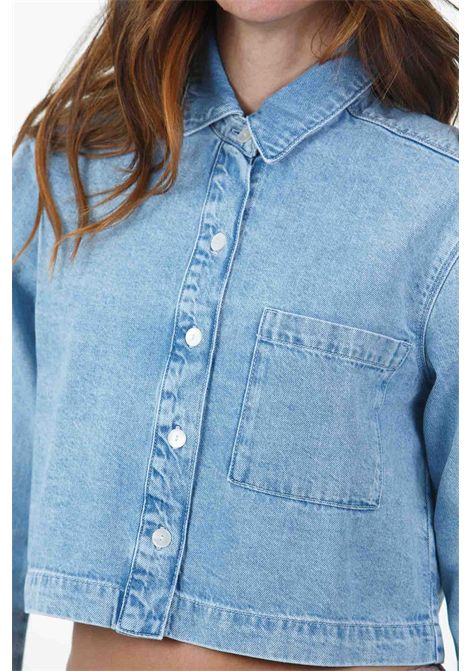 Lazare camicia corpped in denim DES PETIT HAUTS | Camicie | LAZARE-1E25050503051